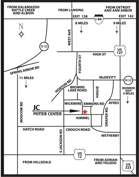 Potter Center Map