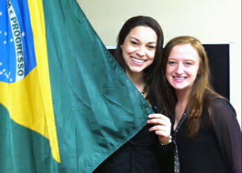 International students by flag