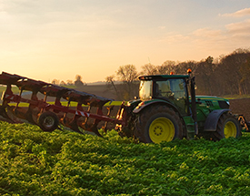 tractor in field