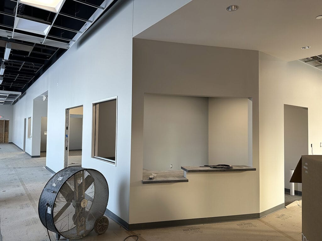 Uredski prostor u novom Centru primijenjene tehnologije, nedovršen.