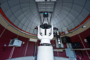 Inside view of telescope
