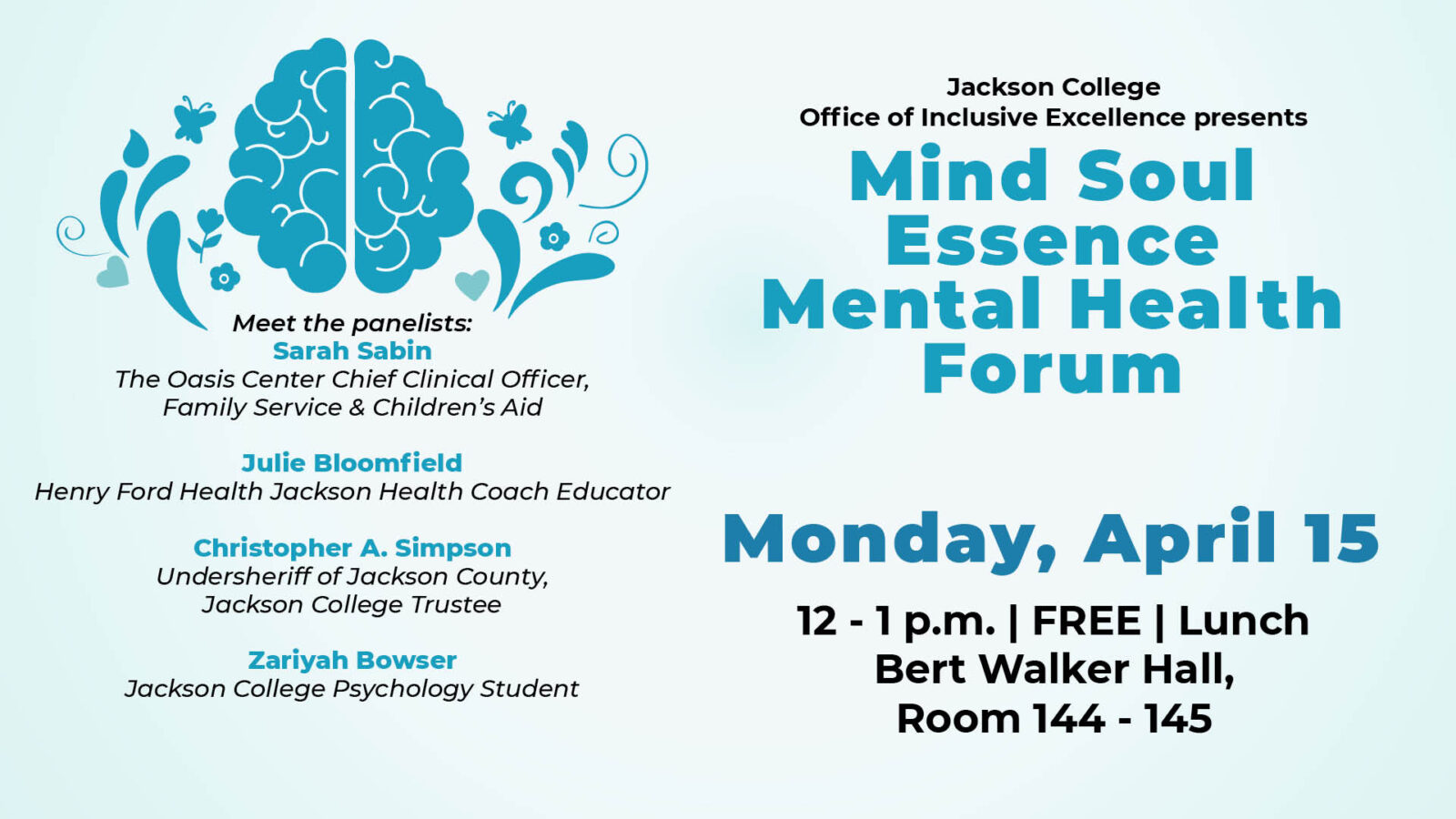 Join us for a thought-provoking conversation about mental health topics