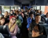 group of students on bus