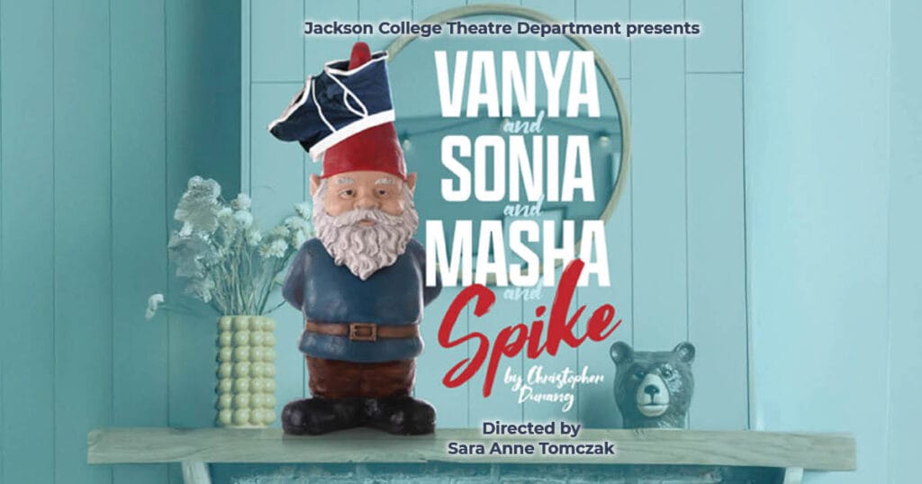 poster art for "Vanya and Sonia and Masha and Spike" 