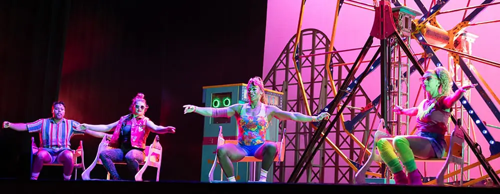 Cirque Mechanics Tilt! An 80's Circus Thrill Ride