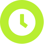 hours icon with clock