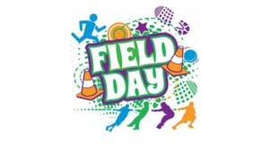 Filed Day logo with images of people running, foot prints, cones and doing different activities.