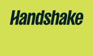 Handshake logo.