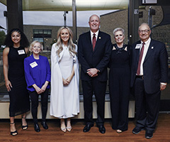JC Honors Winners -- Kaylona Butler, S. Hammersmith representing Frank Dick, Candyce McArthur, Dan Phelan, Barbara Markowski, John Crist