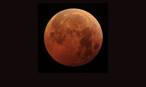 Dark sky with view of a full moon