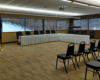 conference room set up for event